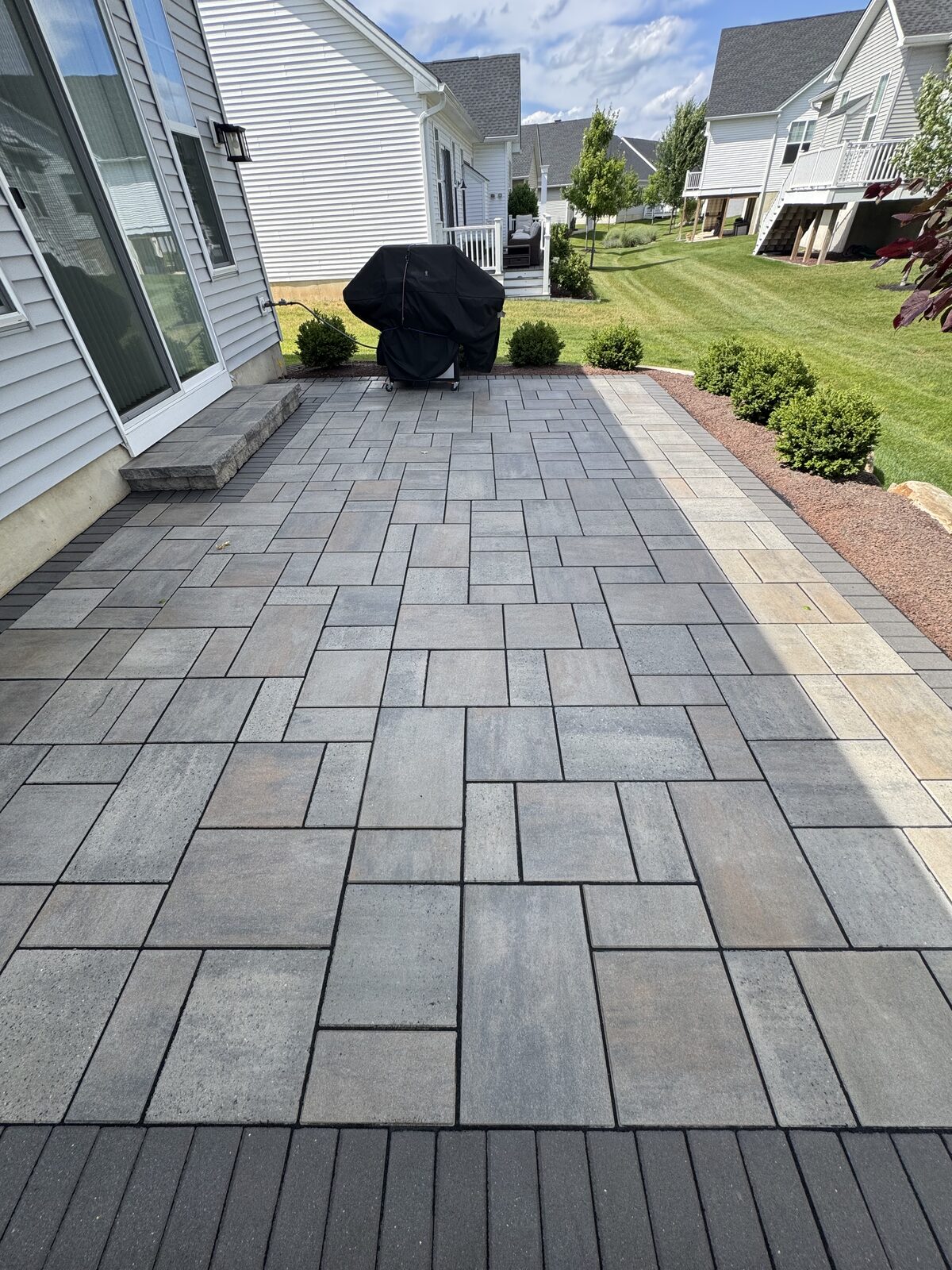 Restored paver patio